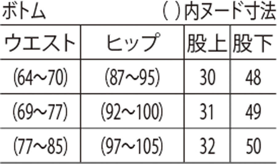 サイズ表