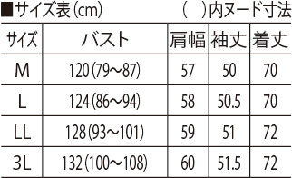 サイズ表