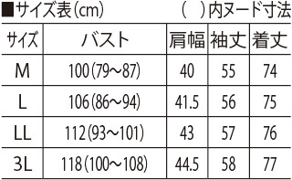 サイズ表