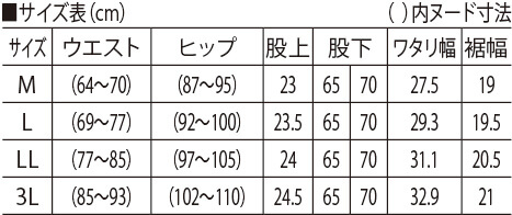 サイズ表