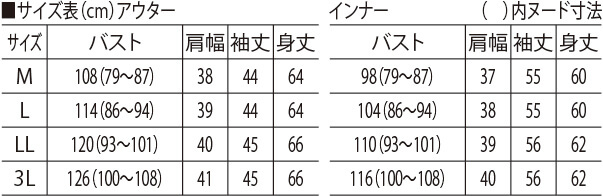 サイズ表