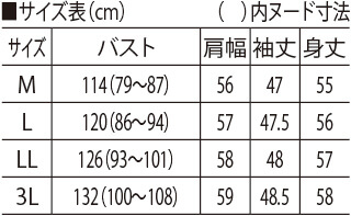 サイズ表