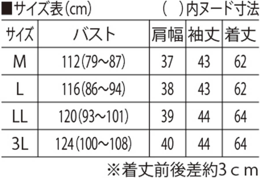 サイズ表