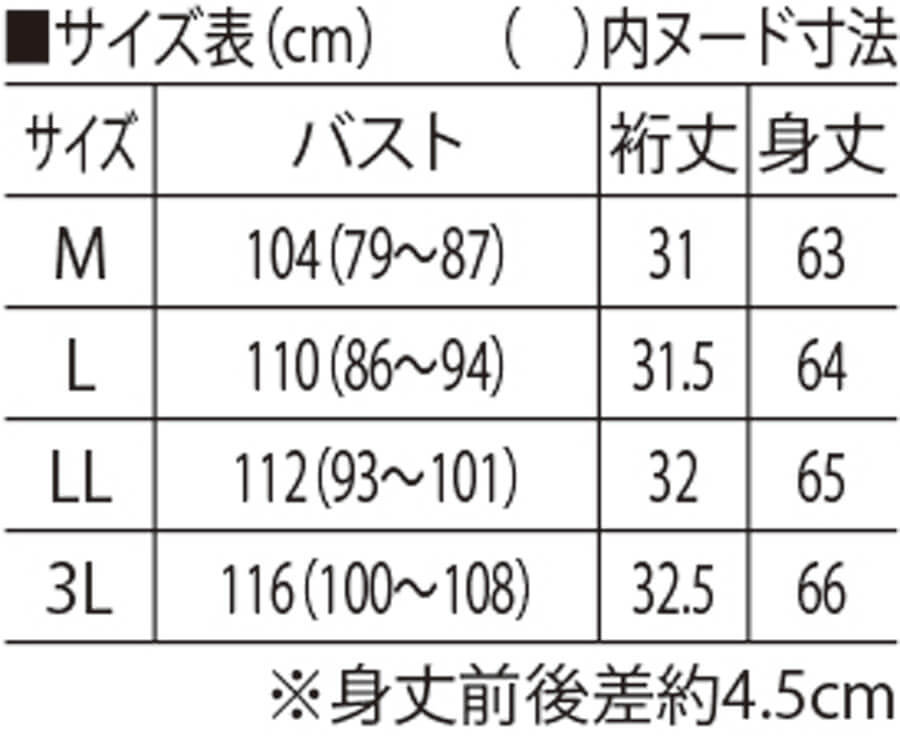サイズ表