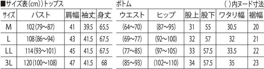 サイズ表