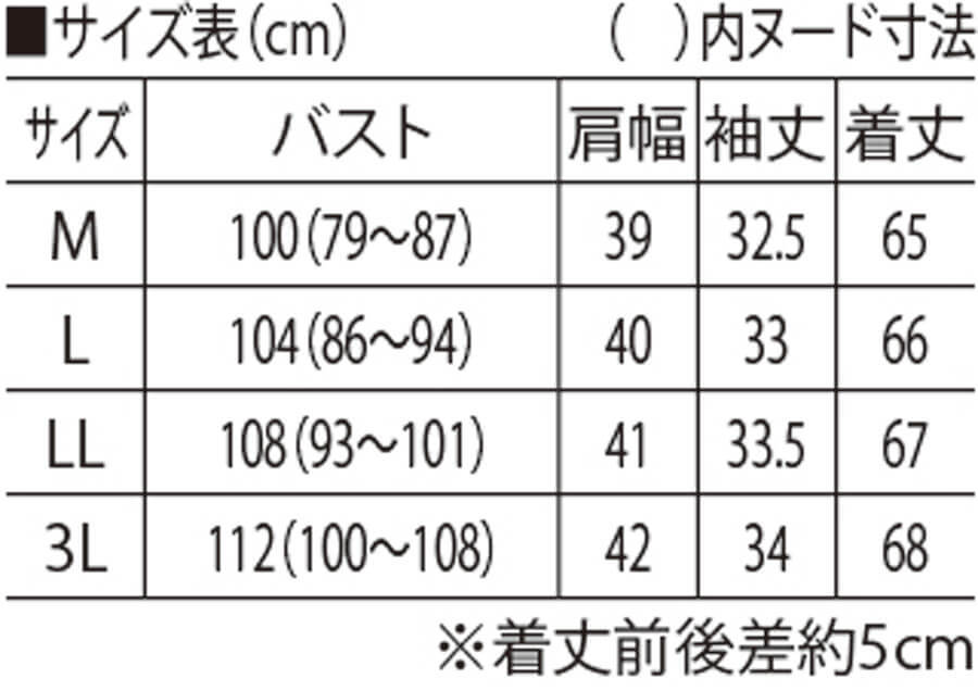 サイズ表