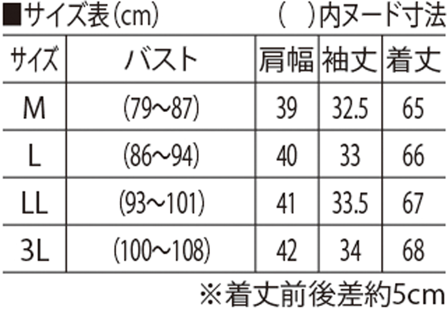 サイズ表