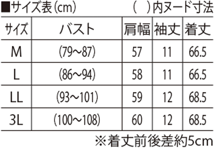 サイズ表