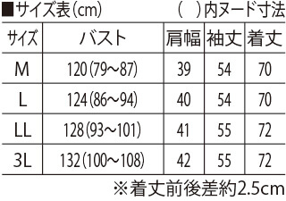 サイズ表
