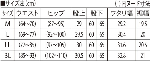 サイズ表