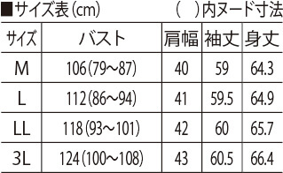 サイズ表