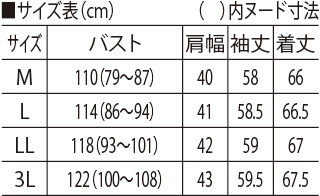 サイズ表