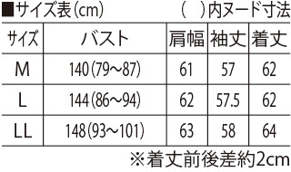 サイズ表