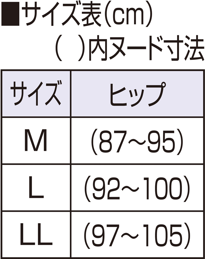 サイズ表