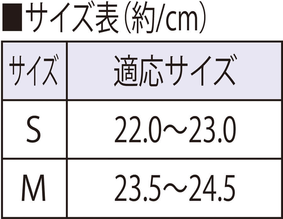サイズ表
