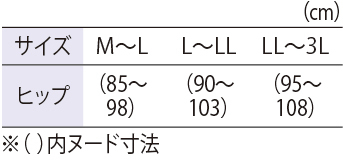 サイズ表