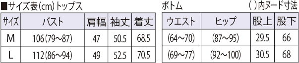 サイズ表