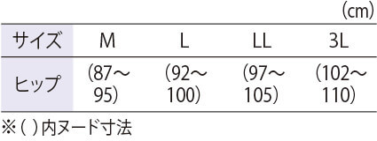 サイズ表