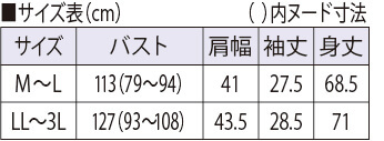 サイズ表
