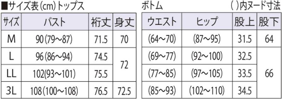 サイズ表