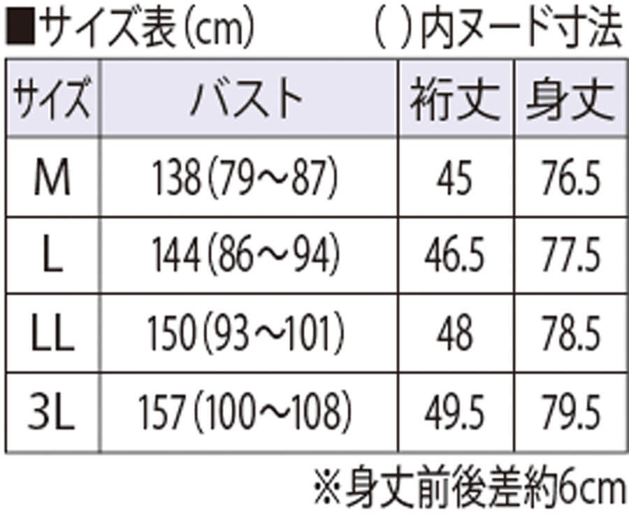 サイズ表