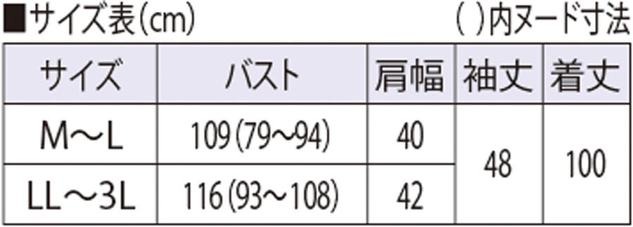サイズ表